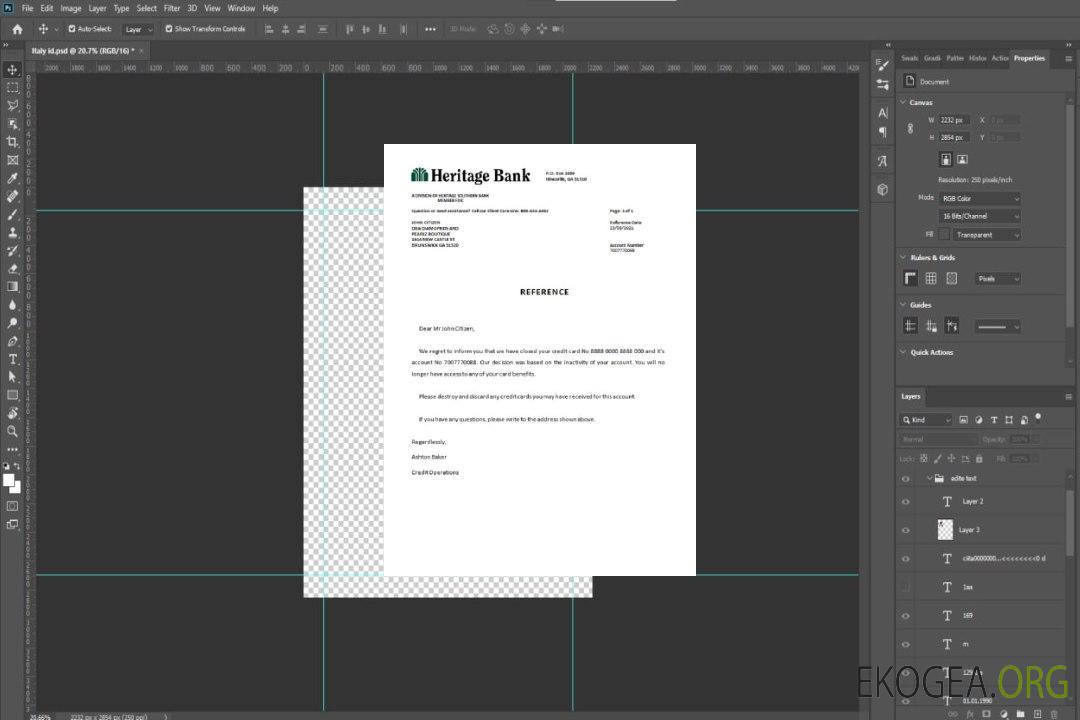 Référence USA , Heritage Bank , closure template